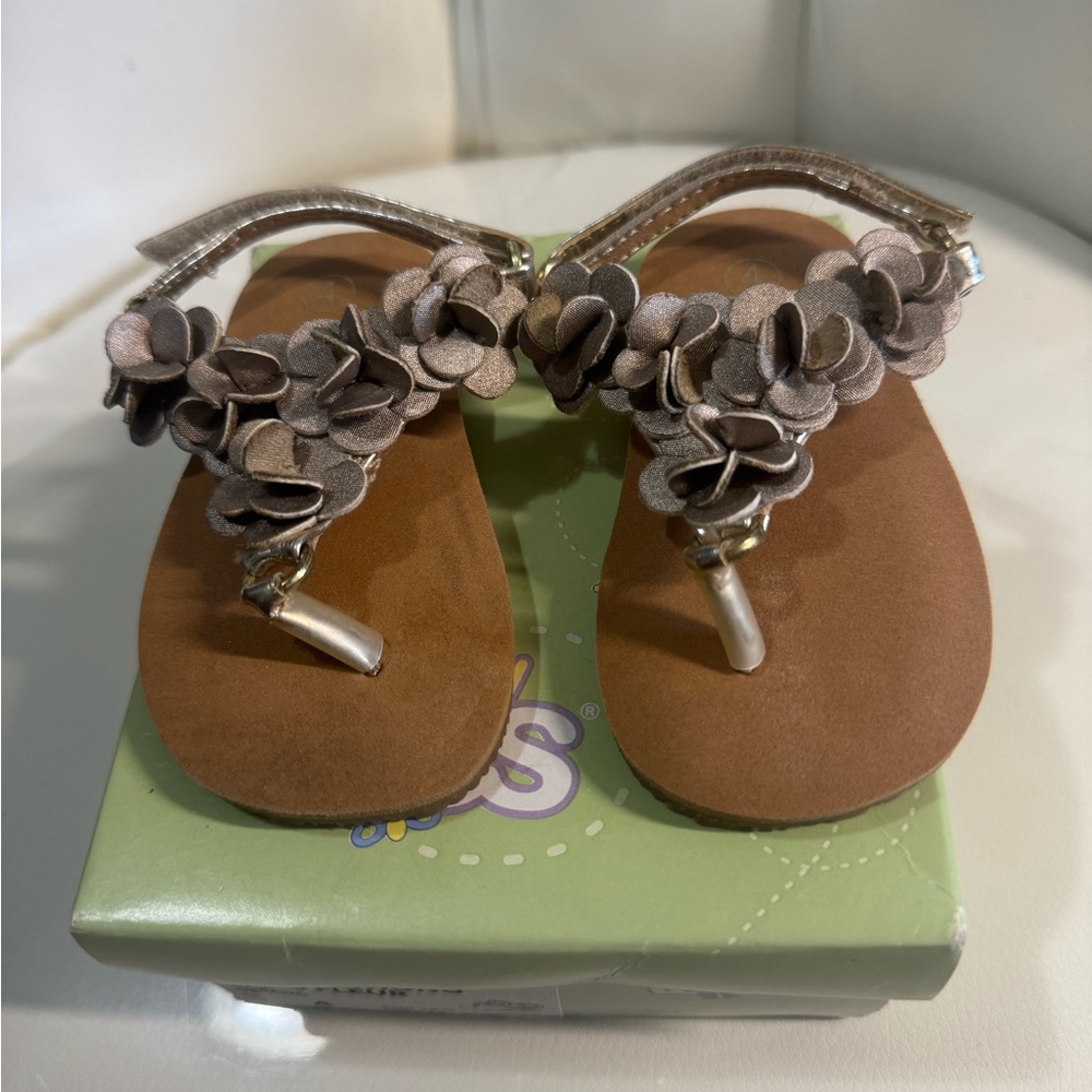 Charming Floral Kids Sandals